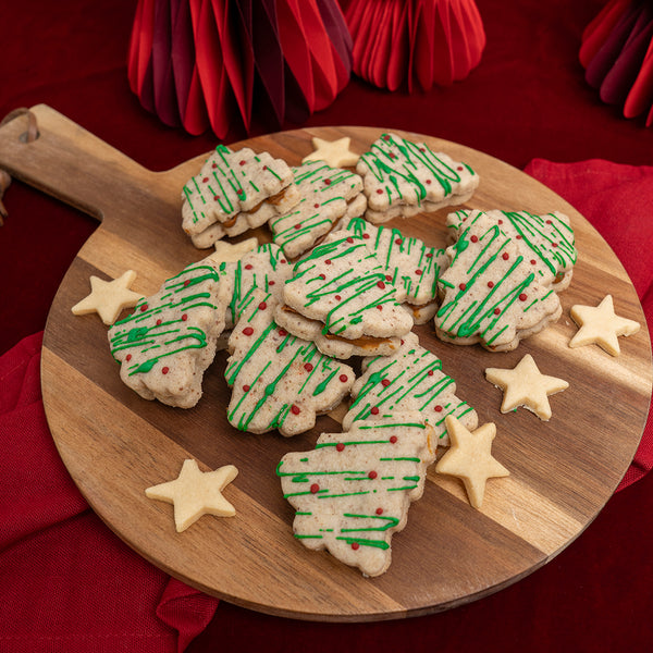 Alfajores en forma de pino