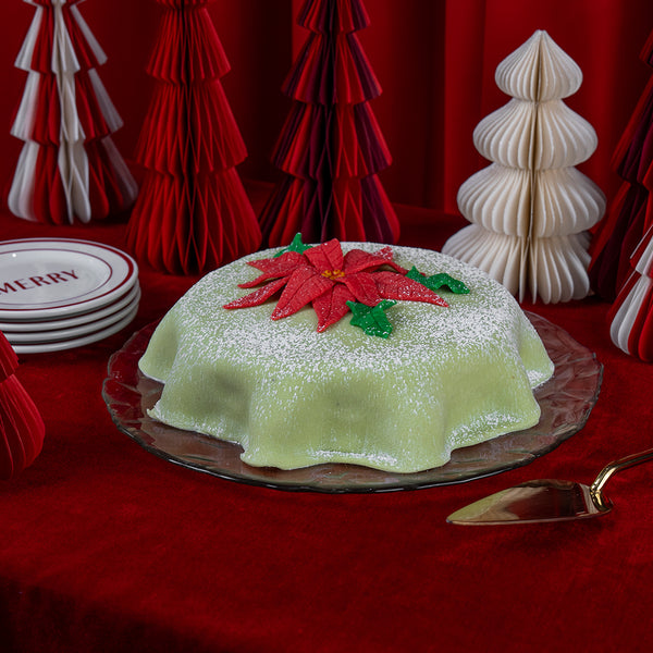 Sábana de almendra navideña